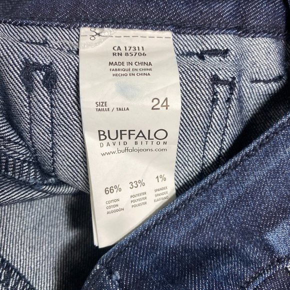 Buffalo Womens Jeans Gallia Stretch Flare Dark Wash Blue Sz 24 x 34.5 - Picture 9 of 15